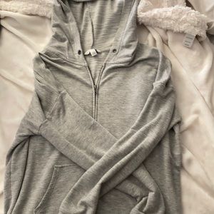 American Eagle gray zip up